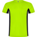 T-SHIRT SHANGHAI S/S FLUOR GRÜN/SCHWARZ