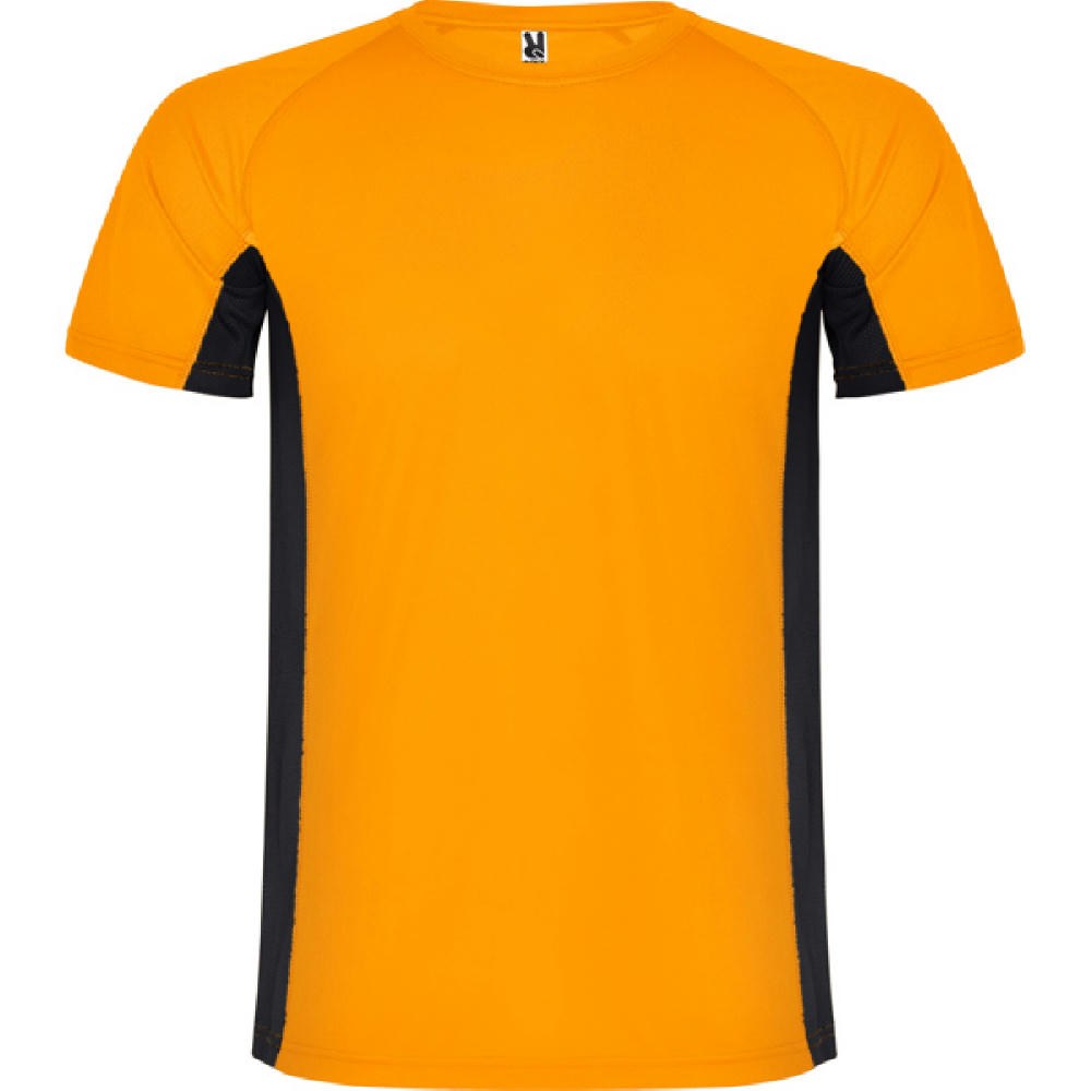 T-SHIRT SHANGHAI S/S FLUOR ORANGE/SCHWARZ