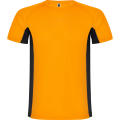 T-SHIRT SHANGHAI S/S FLUOR ORANGE/SCHWARZ