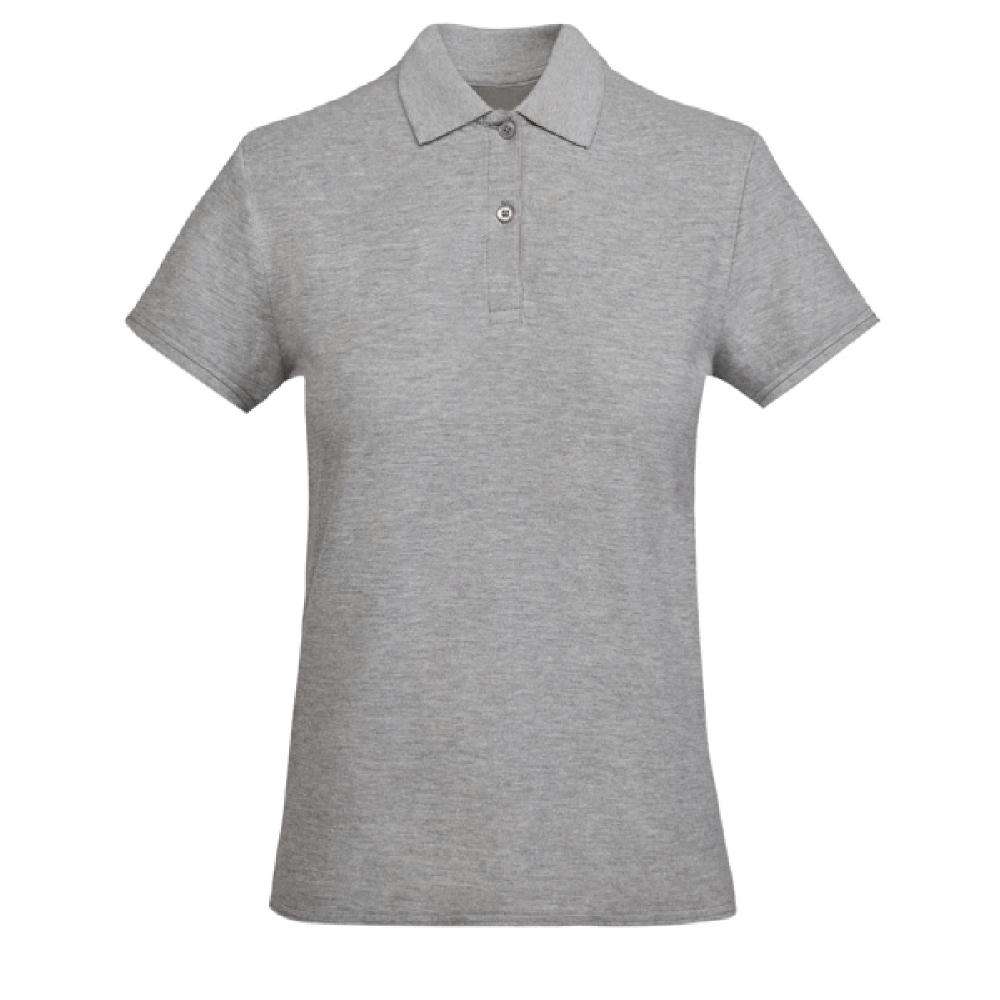 PRINCE WOMAN POLO SHIRT S/S HEATHER GREY