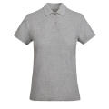 PRINCE WOMAN POLO SHIRT S/S HEATHER GREY