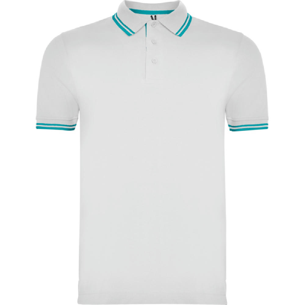 POLO MONTREAL S/S WEIß/TÜRKIS