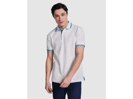 POLO MONTREAL S/S WEIß/TÜRKIS