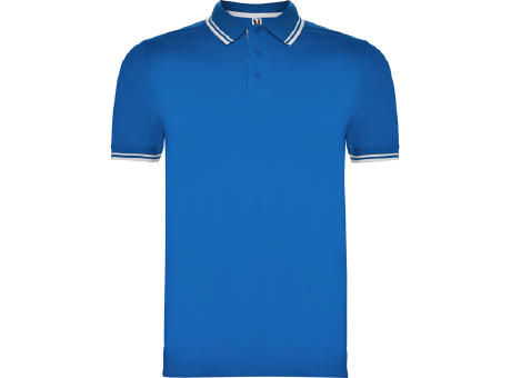 POLO-SHIRT MONTREAL S/M ROYAL BLAU/WEISS