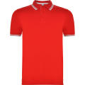 POLO-SHIRT MONTREAL S/S ROT/WEISS