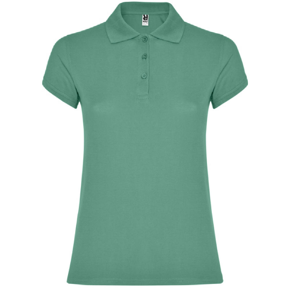 STAR WOMAN POLO SHIRT S/S DARK MINT