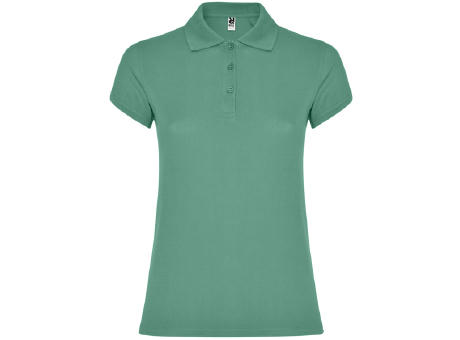 STAR WOMAN POLO SHIRT S/S DARK MINT