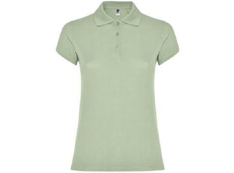 STAR WOMAN POLO SHIRT S/S MIST GREEN