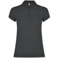 STAR WOMAN POLO SHIRT S/S DARK LEAD