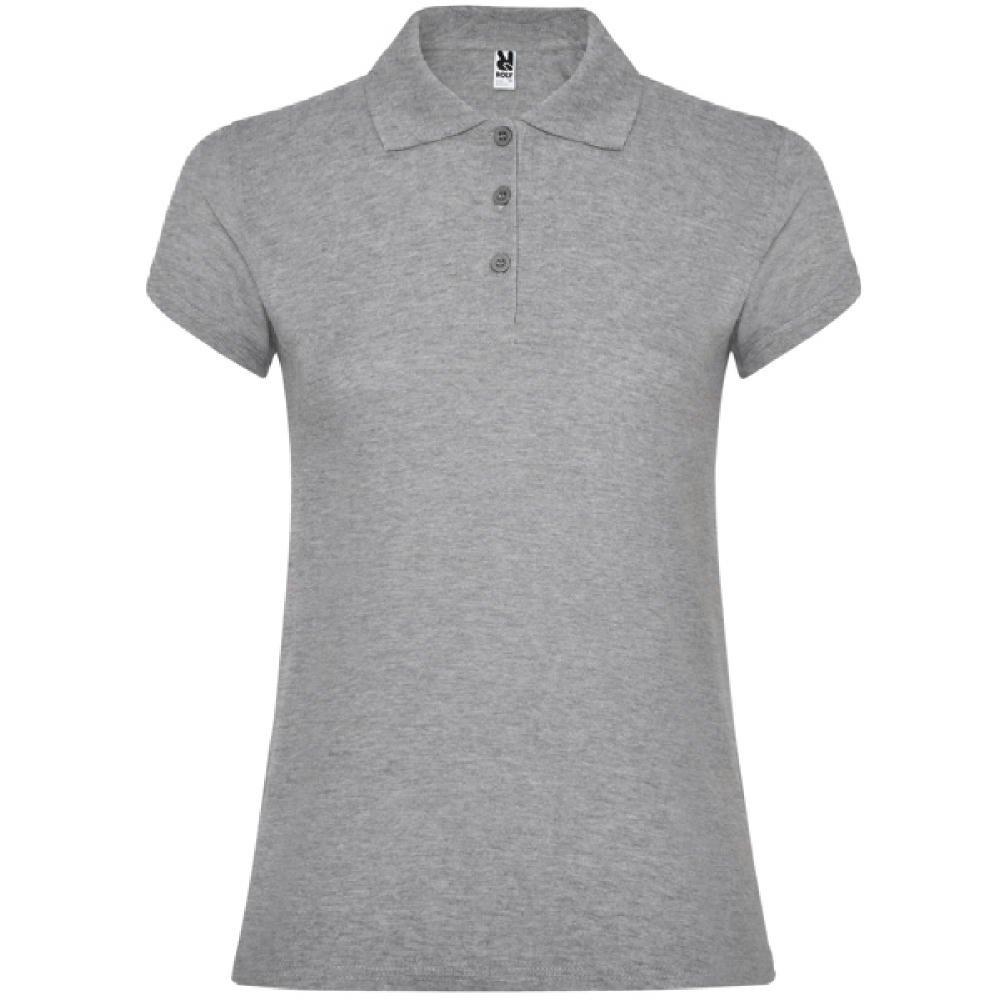 POLO-SHIRT STAR WOMAN S/S GRAUMELIERT