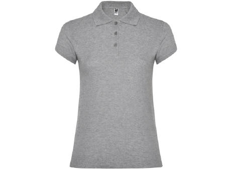 POLO-SHIRT STAR WOMAN S/S GRAUMELIERT