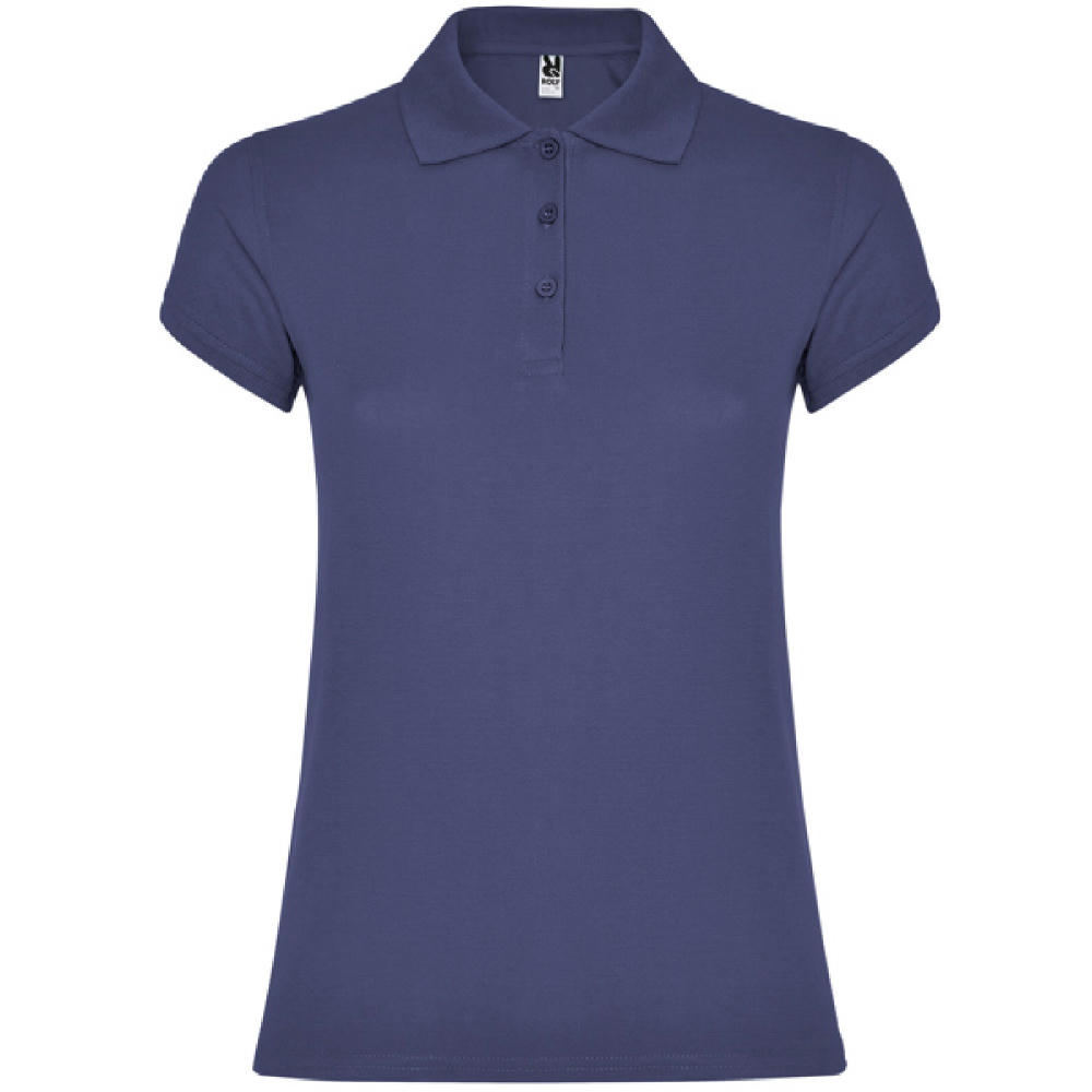 POLO-SHIRT STAR WOMAN S/S DENIM BLAU