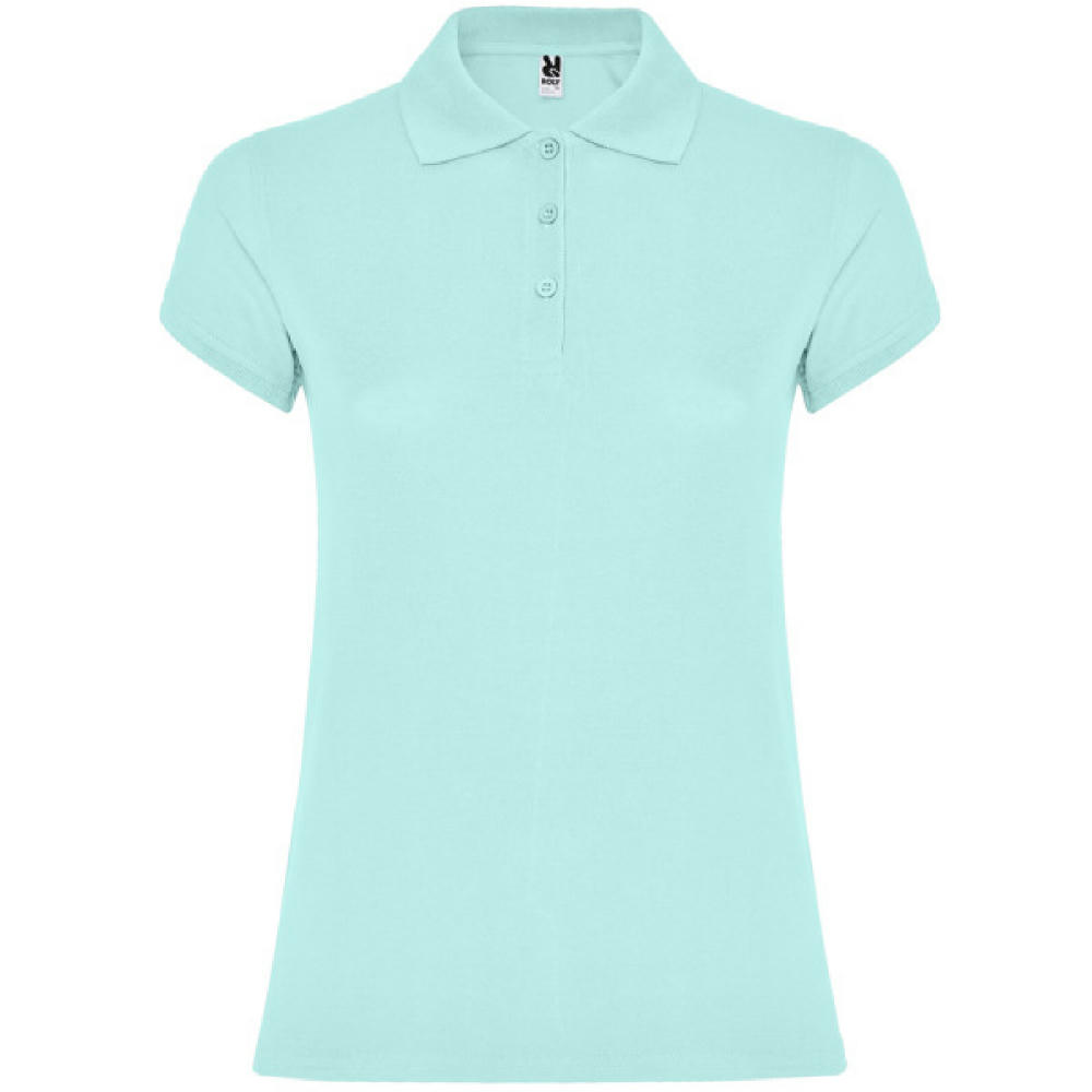 STAR WOMAN POLO SHIRT S/S MINT GREEN