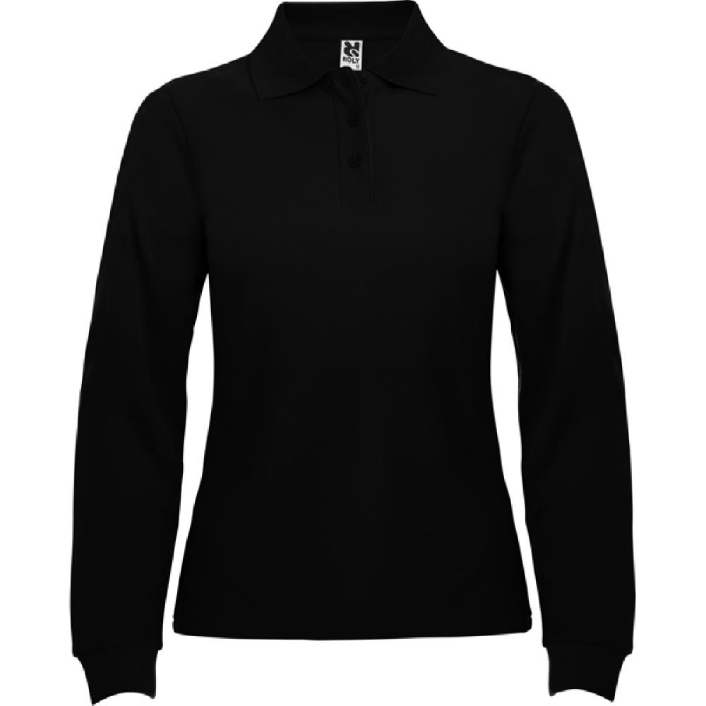 POLO-SHIRT ESTRELLA DAMEN LANGE ÄRMEL S/S SCHWARZ