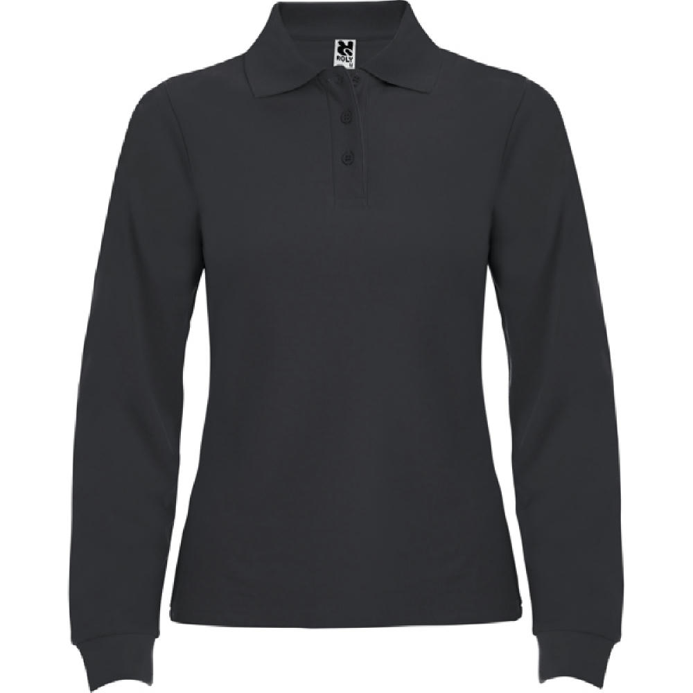 ESTRELLA WOMAN LONG SLEEVE POLO SHIRT S/S DARK LEAD