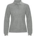 ESTRELLA WOMAN LONG SLEEVE POLO SHIRT S/S HEATHER GREY