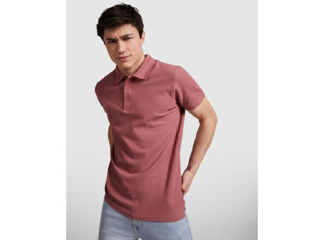 STAR POLO SHIRT S/XS BERRY RED