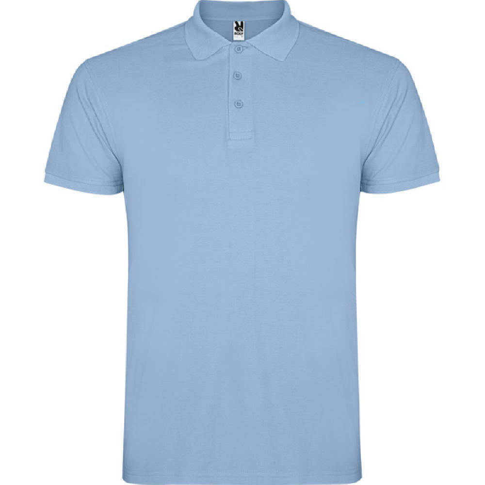 STAR POLO SHIRT S/XS SKY BLUE