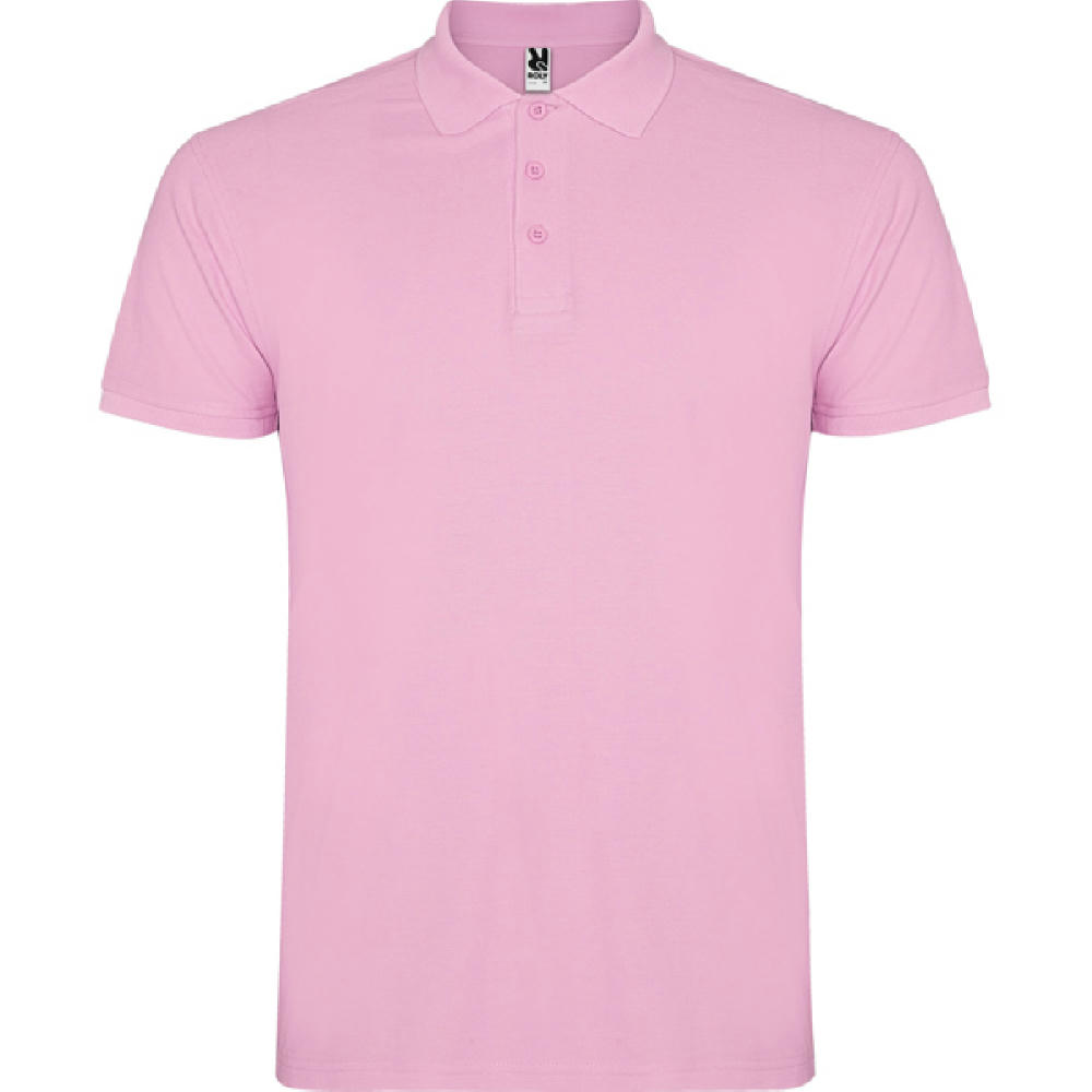 STAR POLO SHIRT S/XS LIGHT PINK