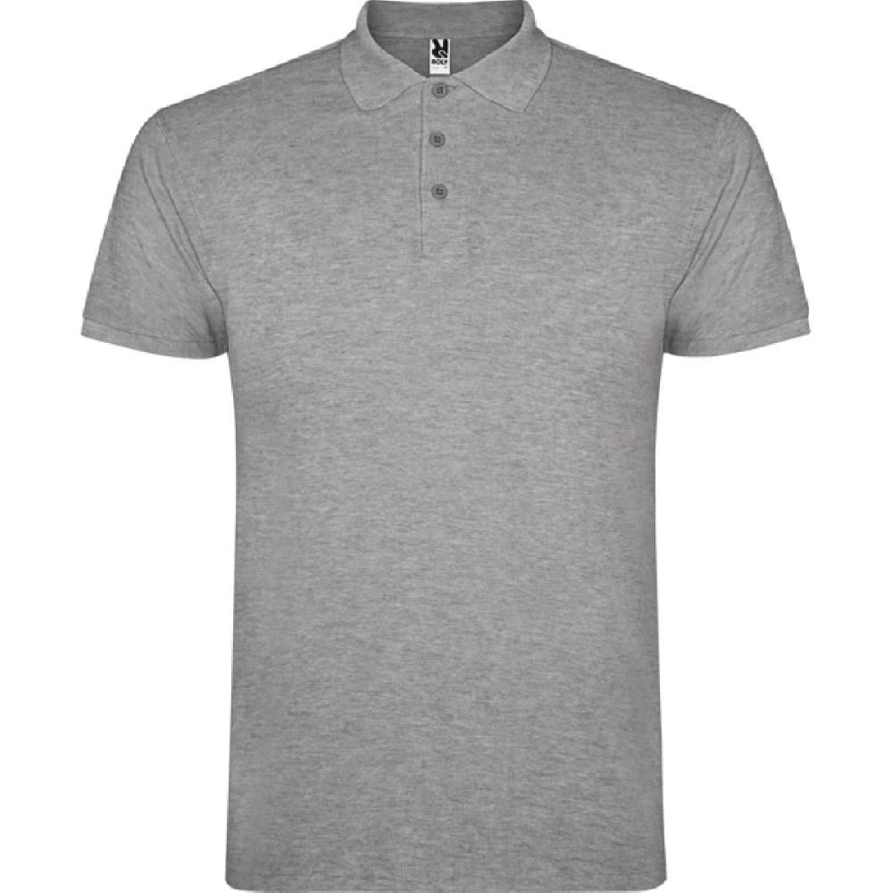 STAR POLO SHIRT S/XS HEATHER GREY