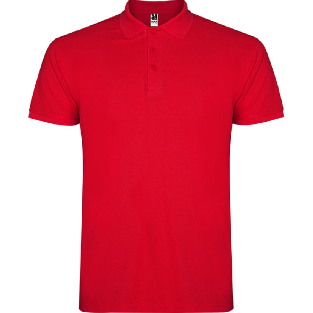 STAR POLO SHIRT S/XS RED