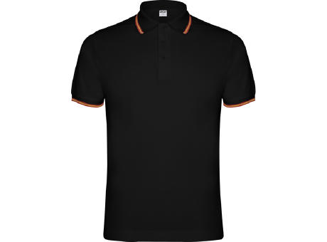 POLO-SHIRT NATION S/M SCHWARZ