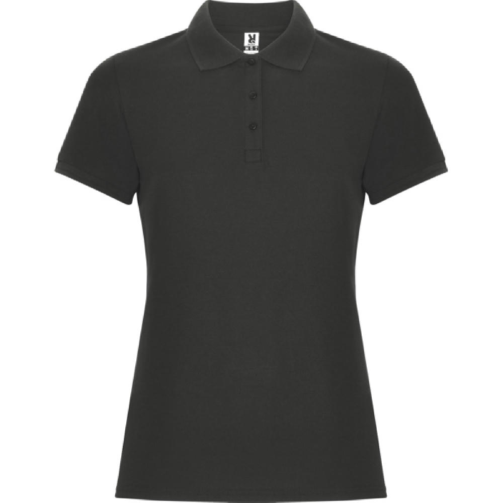 PEGASO WOMAN PREMIUM POLO SHIRT S/S DARK LEAD