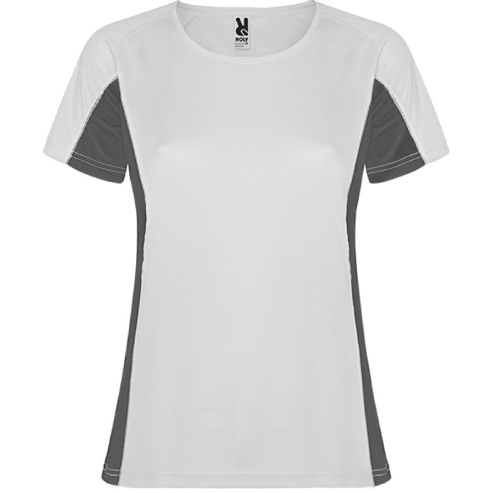 T-SHIRT SHANGHAI DAMEN S/S WEIß/GRAPHIT