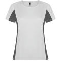 T-SHIRT SHANGHAI DAMEN S/S WEIß/GRAPHIT