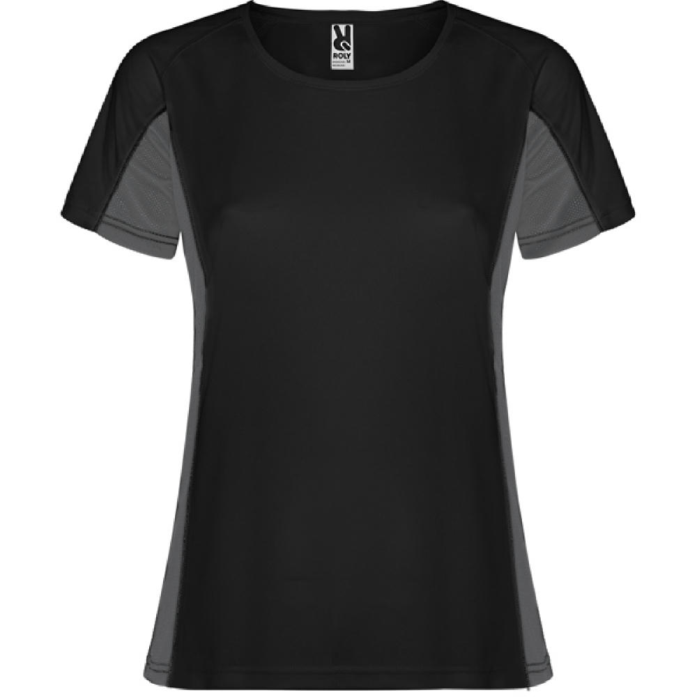 T-SHIRT SHANGHAI DAMEN S/S SCHWARZ/GRAPHIT