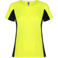 T-SHIRT SHANGHAI WOMAN S/S FLUOR GELB/SCHWARZ