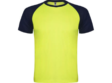 T-SHIRT INDIANAPOLIS T/8 FLUOR GELB/NAVYBLAU