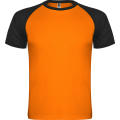 T-SHIRT INDIANAPOLIS S/S FLUOR ORANGE/SCHWARZ