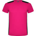 T-SHIRT DETROIT S/S FUCHSIA/SCHWARZ