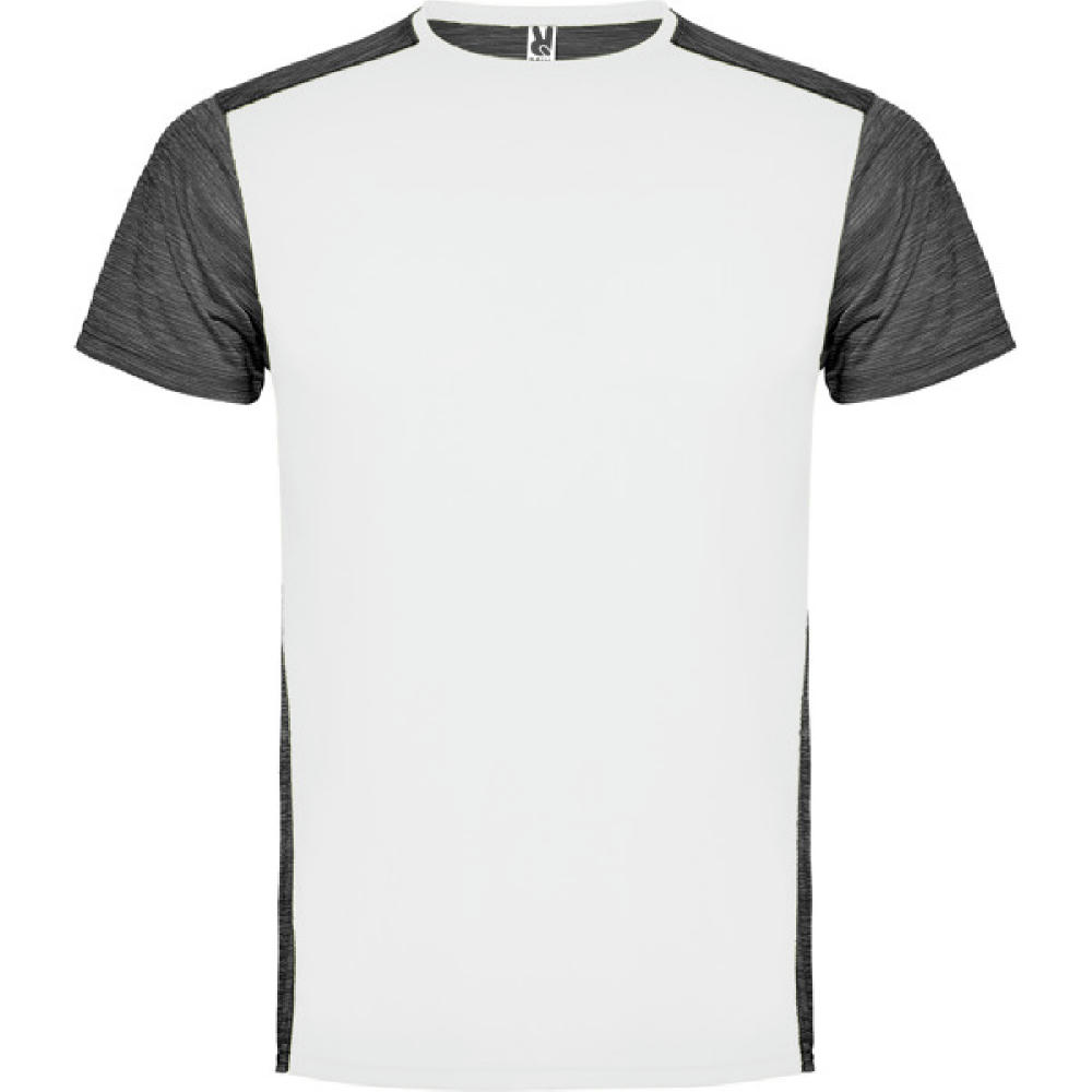 ZOLDER T-SHIRT S/S WHITE/HEATHER BLACK