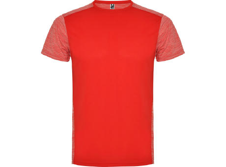 T-SHIRT ZOLDER S/S ROS/ROT MELIERT