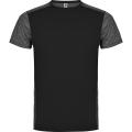 T-SHIRT ZOLDER S/S SCHWARZ/SCHWARZ MELIERT