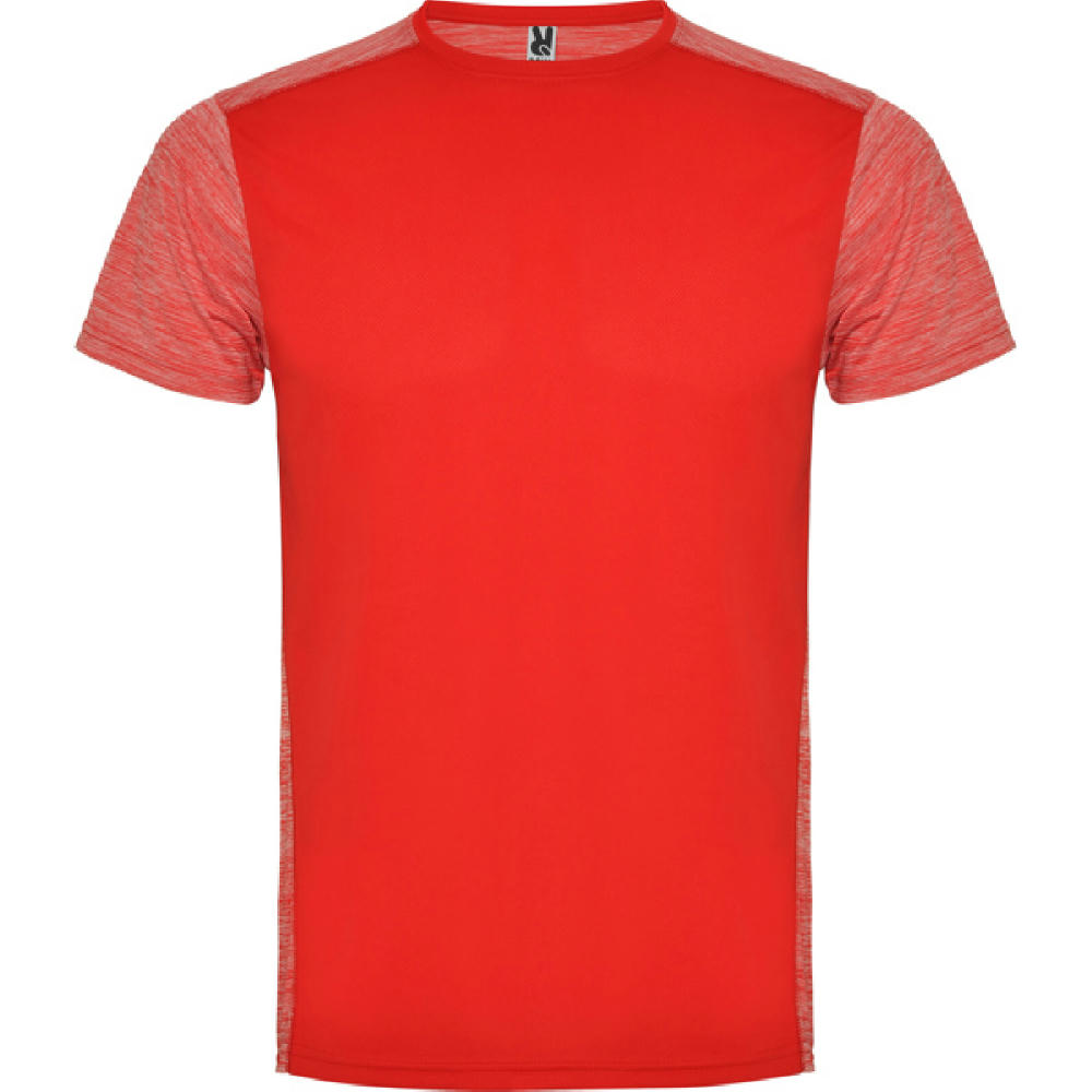 T-SHIRT ZOLDER S/S ROS/ROT MELIERT