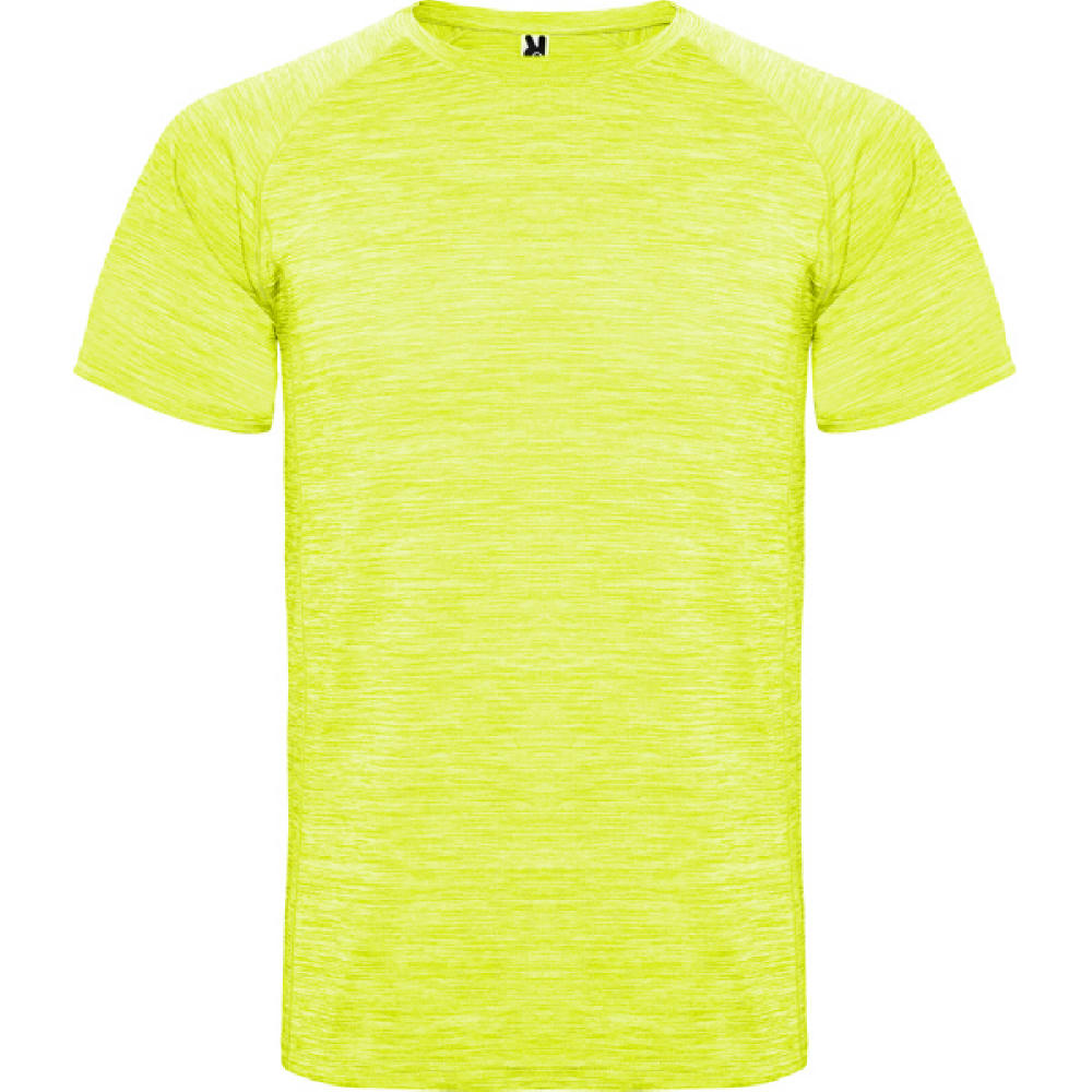 T-SHIRT AUSTIN S/S FLUOR GELB MELIERT