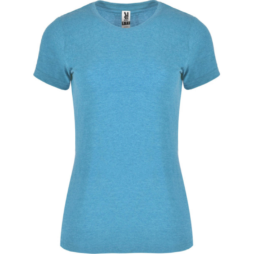 FOX WOMAN T-SHIRT S/S HEATHER TURQUOISE