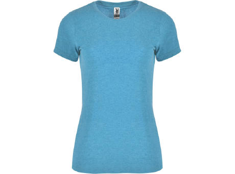 FOX WOMAN T-SHIRT S/S HEATHER TURQUOISE