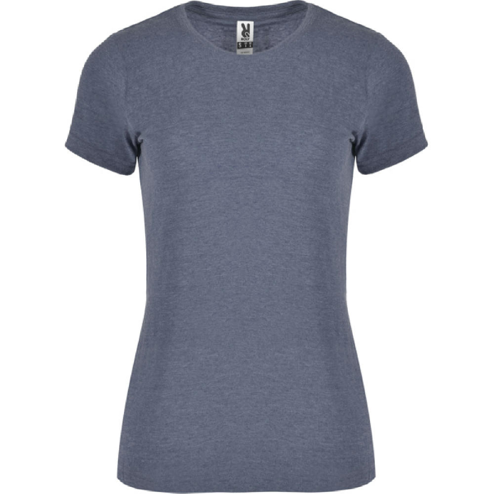 FOX WOMAN T-SHIRT S/S HEATHER DENIM