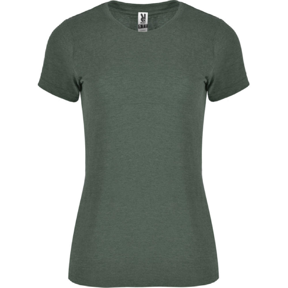 FOX WOMAN T-SHIRT S/S HEATHER BOTTLE GREEN