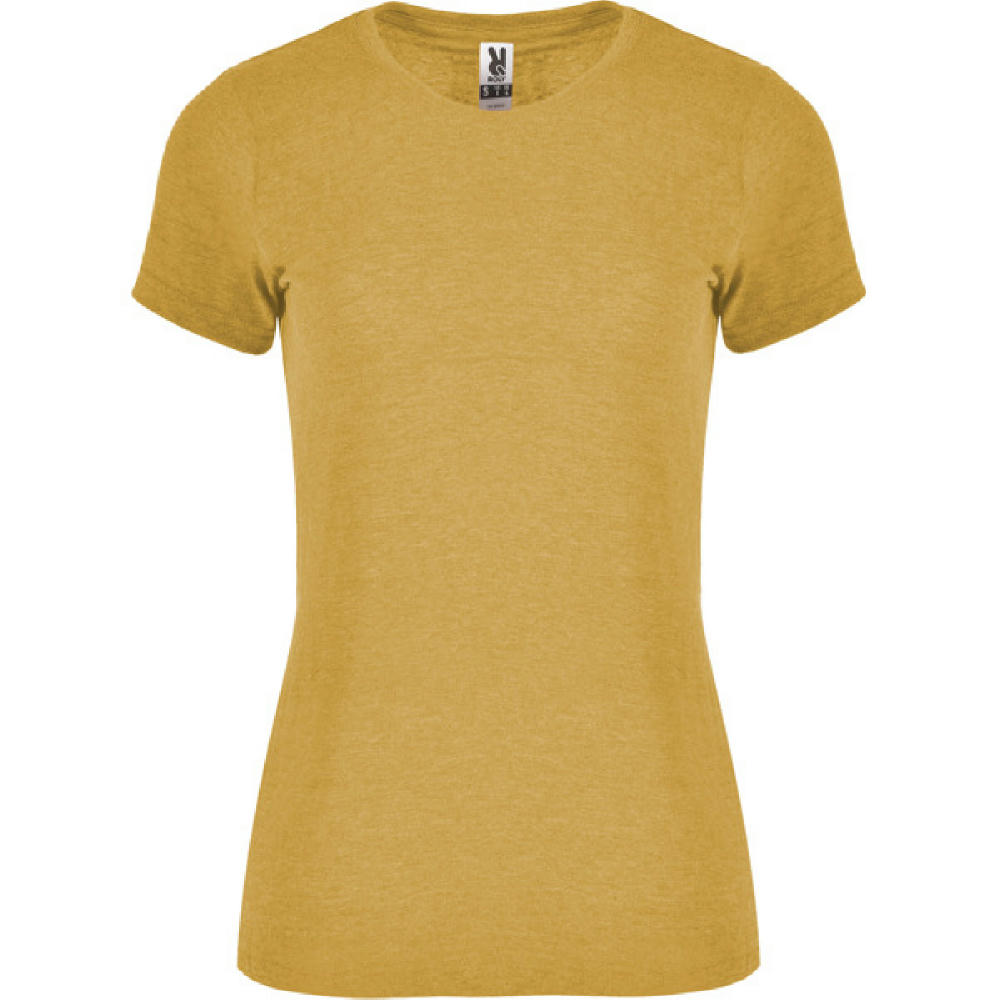 FOX WOMAN T-SHIRT S/S HEATHER MUSTARD