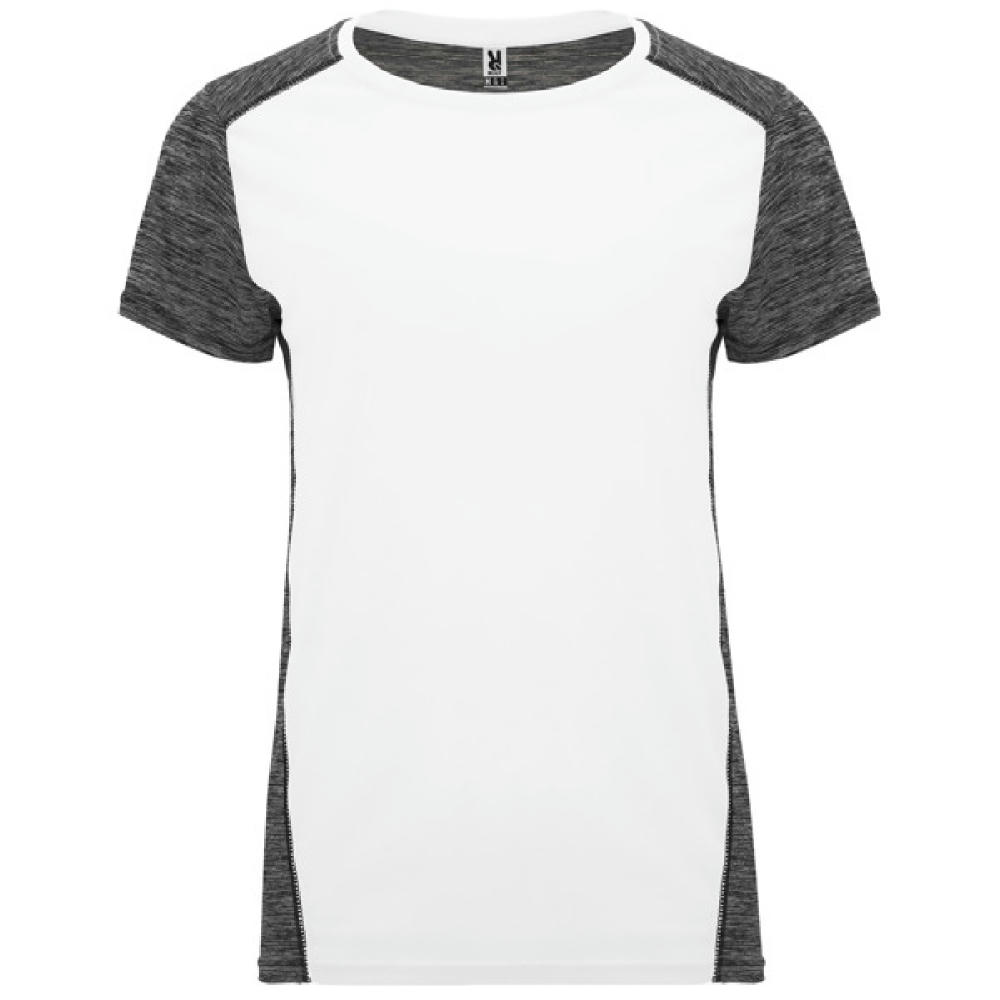 ZOLDER WOMAN T-SHIRT S/S WHITE/HEATHER BLACK