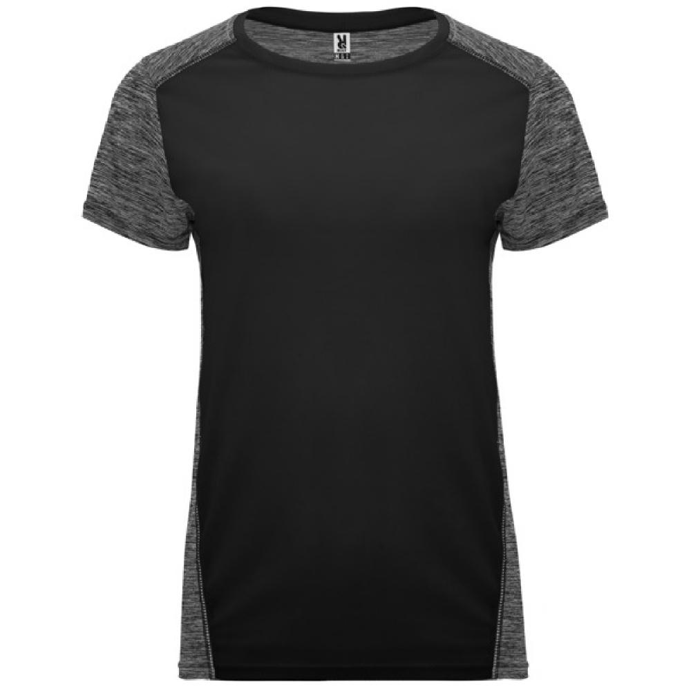 ZOLDER WOMAN T-SHIRT S/S BLACK/HEAHER BLACK