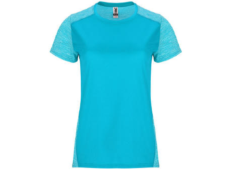 ZOLDER WOMAN T-SHIRT S/L TURQUOISE/HEATHER TURQUOISE