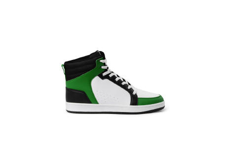 SPACE SHOES S/45 BLACK/WHITE/BOTTLE GREEN