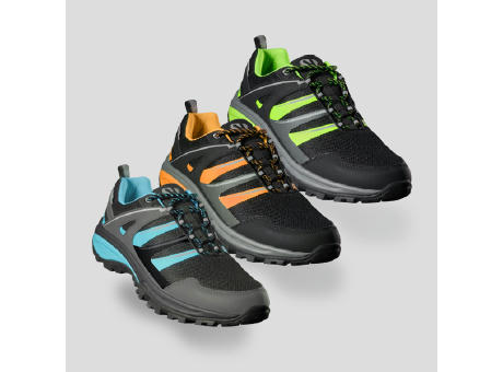 MARC TREKKING SHOES S/36 BLACK/FLUOR GREEN