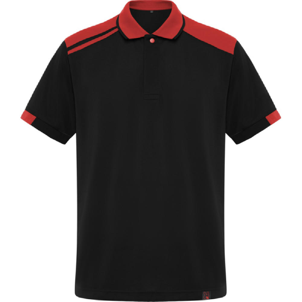 SAMURAI POLO SHIRT S/S BLACK/RED